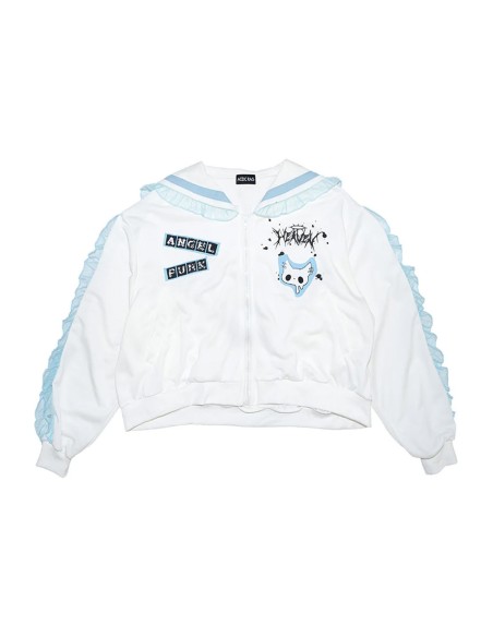 Chaqueta Seifuku en Blanco x Azul - ACDC Rag