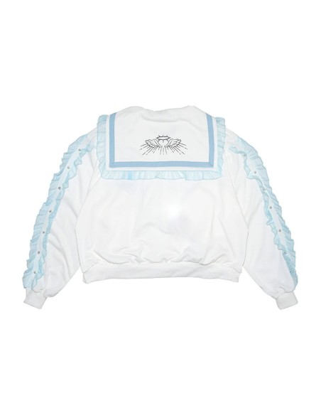 Seifuku Jacket in White x Blue - ACDC Rag