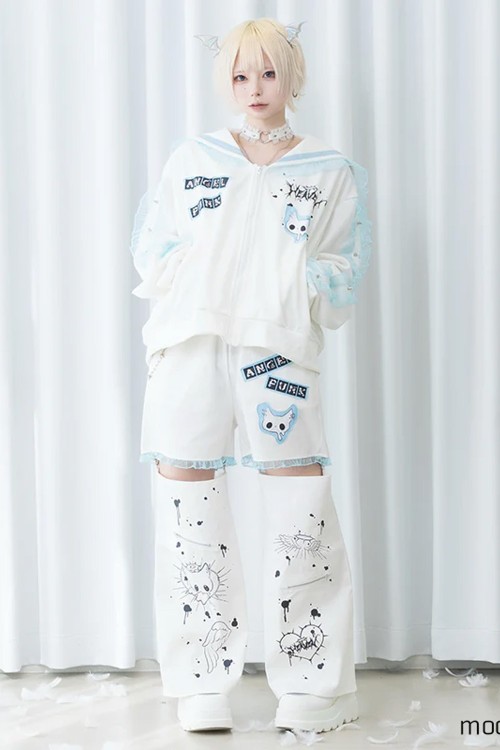 Seifuku Jacket in White x Blue - ACDC Rag