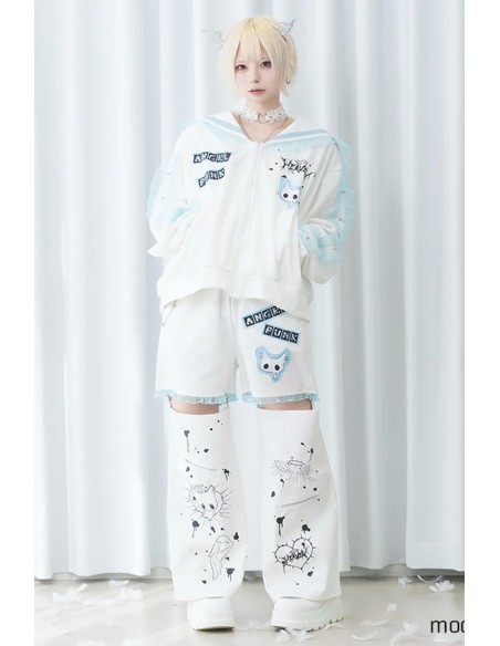 Seifuku Jacket in White x Blue - ACDC Rag