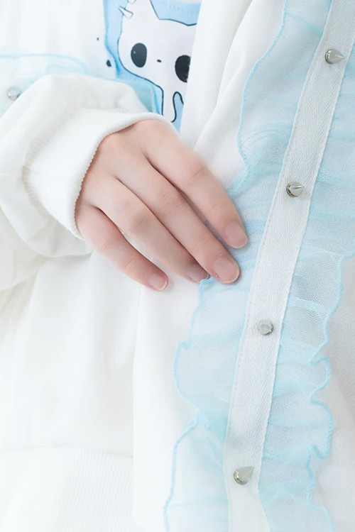 Chaqueta Seifuku en Blanco x Azul - ACDC Rag