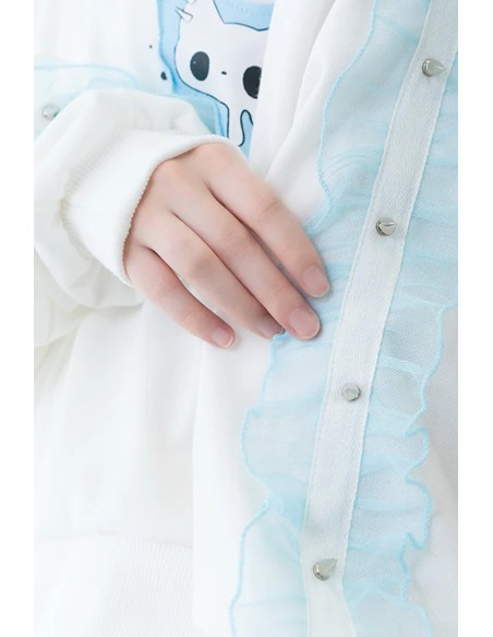 Seifuku Jacket in White x Blue - ACDC Rag