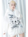 Sudadera Oversized Angel Punk en Blanco x Azul - ACDC RAG
