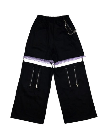 Pantalón Devil Punk en Negro x Lila - ACDC Rag