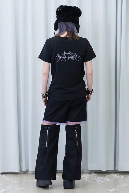 Pantalón Devil Punk en Negro x Lila - ACDC Rag