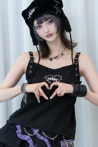 Devil Punk Tank Top in Black - ACDC RAG