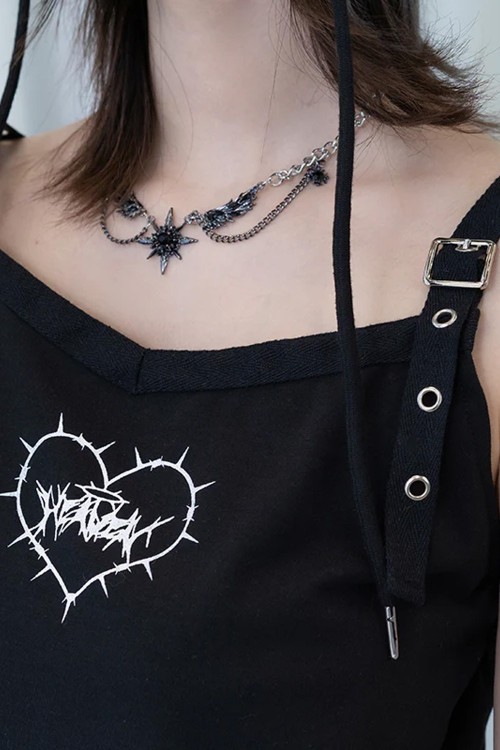 Devil Punk Tank Top in Black - ACDC RAG