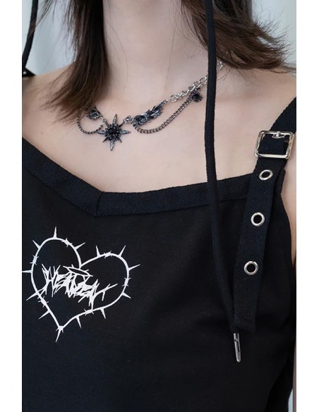 Devil Punk Tank Top in Black - ACDC RAG