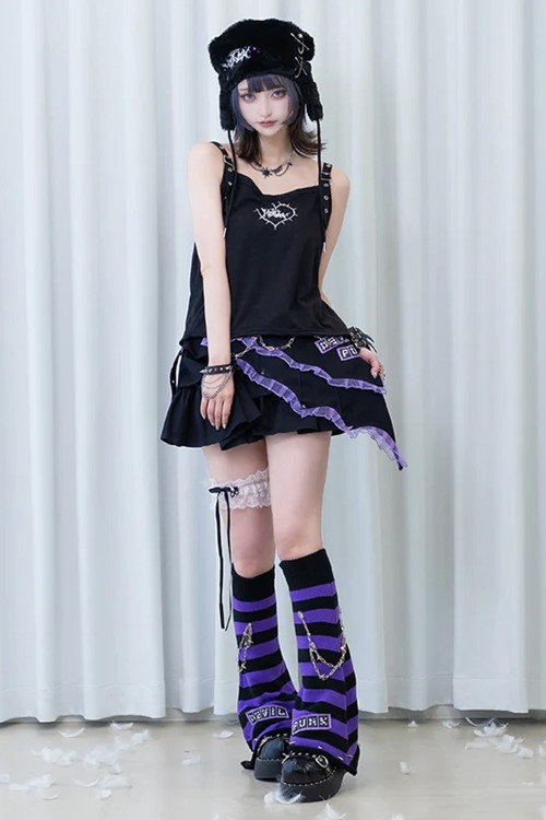 Devil Punk Tank Top in Black - ACDC RAG