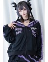 Chaqueta Seifuku Devil Punk en Negro x Lila - ACDC Rag