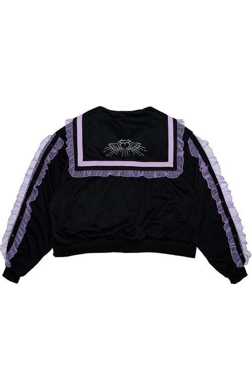 Chaqueta Seifuku Devil Punk en Negro x Lila - ACDC Rag