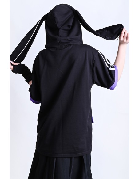 Top con Orejas Neet en Negro x Lila - Jill Punk