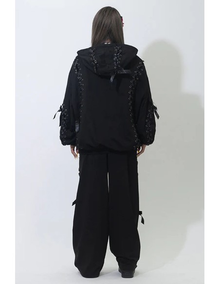 Oversized Nightmare Hoodie in Black - ACDC RAG