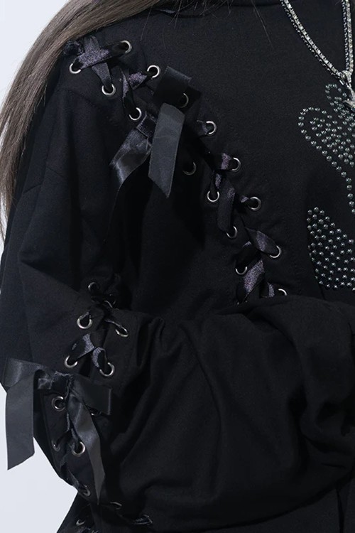 Sudadera con Capucha Oversized Nightmare en Negro - ACDC RAG