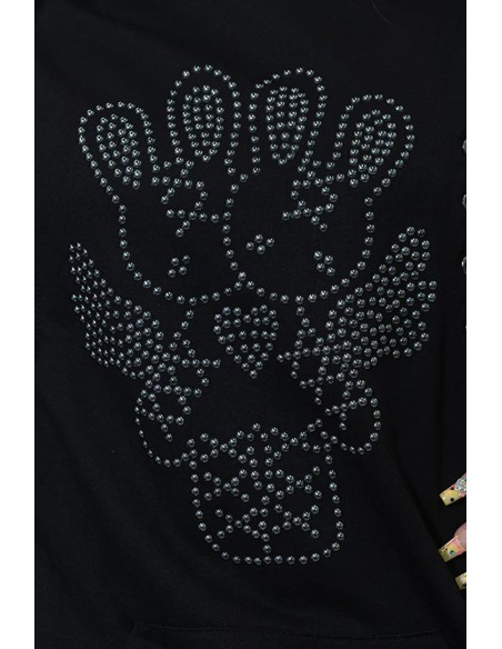 Sudadera con Capucha Oversized Nightmare en Negro - ACDC RAG