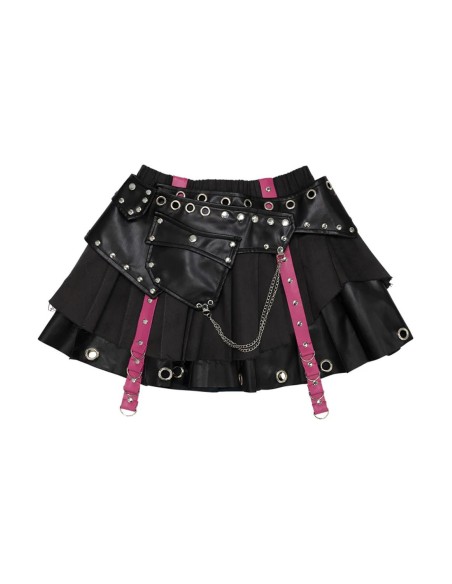 Falda Nightmare en Negro - ACDC Rag