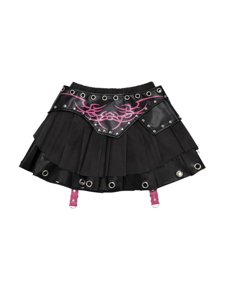 Nightmare Skirt in Black - ACDC Rag