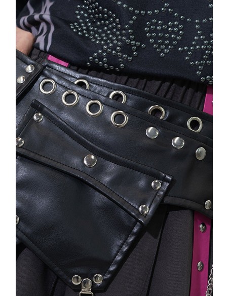 Nightmare Skirt in Black - ACDC Rag