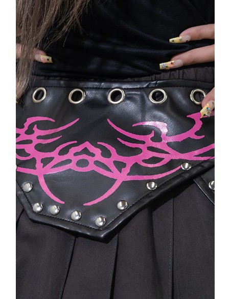 Nightmare Skirt in Black - ACDC Rag