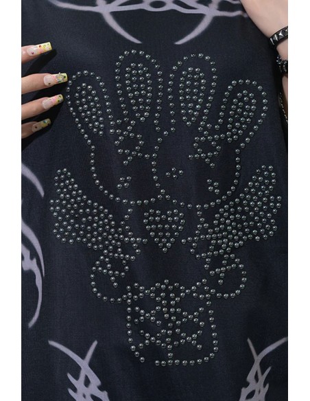 Oversized Nightmare T-shirt in Black - ACDC Rag