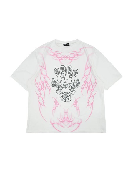 Oversized Nightmare T-shirt in White - ACDC Rag