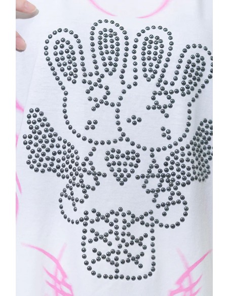 Camiseta Oversized Nightmare en Blanco - ACDC Rag