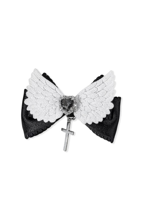 Lazo Para la Cabeza Glitter Wings en Negro