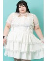 Falda JSK Healing Heart en Blanco (Plus Size) - ACDC RAG