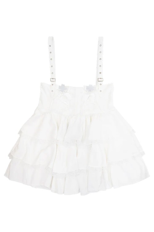 Healing Heart JSK Skirt in White (Plus Size) - ACDC RAG