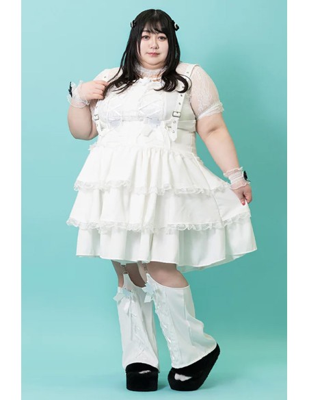 Falda JSK Healing Heart en Blanco (Plus Size) - ACDC RAG