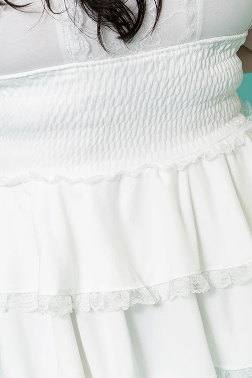 Falda JSK Healing Heart en Blanco (Plus Size) - ACDC RAG