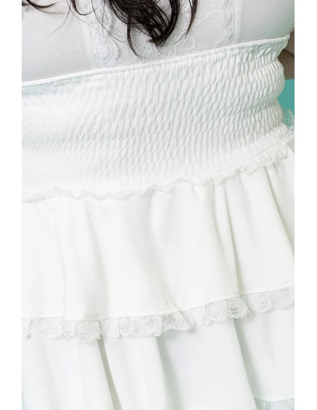 Falda JSK Healing Heart en Blanco (Plus Size) - ACDC RAG