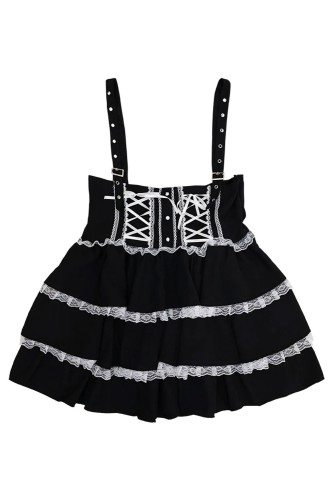 JSK Skirt in Black x White (Plus Size) - ACDC RAG 2