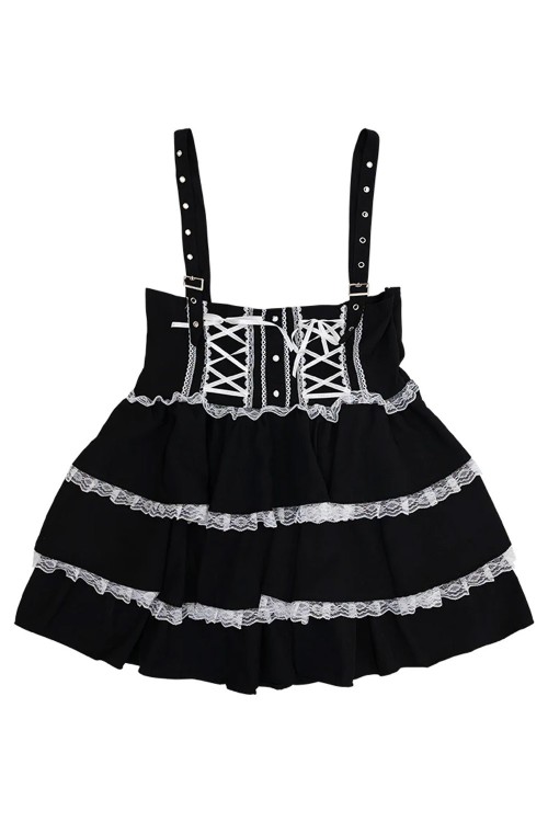 Falda JSK en Negro x Blanco (Plus Size) - ACDC RAG
