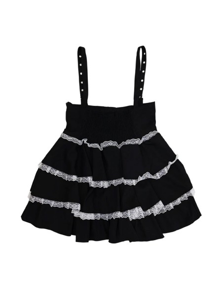 Falda JSK en Negro x Blanco (Plus Size) - ACDC RAG