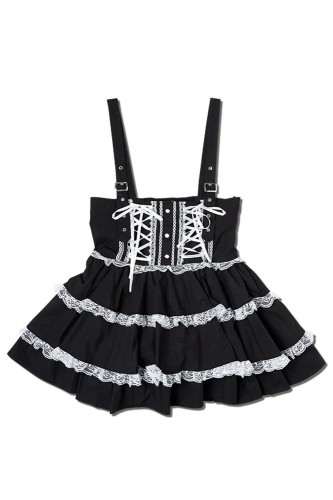 Falda JSK Lolita en Negro x Blanco  - ACDC RAG 2