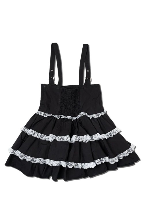 Falda JSK Lolita en Negro x Blanco  - ACDC RAG