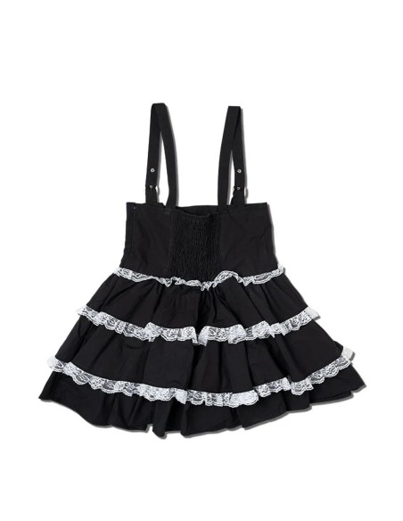 Falda JSK Lolita en Negro x Blanco  - ACDC RAG