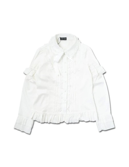 2 Way Gothic Lolita Blouse in White - ACDC Rag
