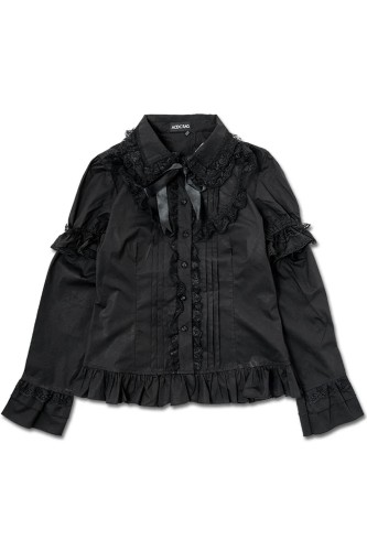 Blusa 2 Way Gothic Lolita en Negro - ACDC Rag 2