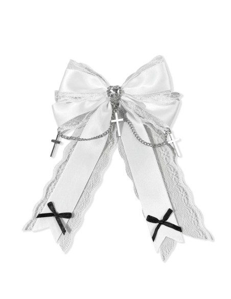 Lazo Para la Cabeza Jirai Lace Crosses en Blanco