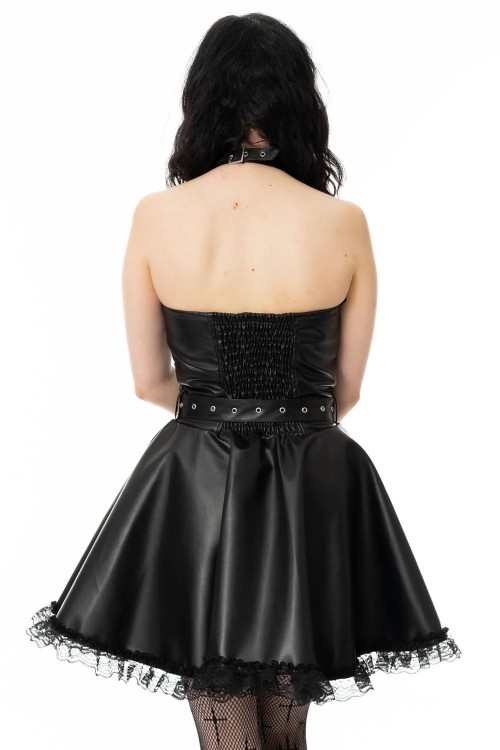 Ravina Faux Leather Dress - Heartless