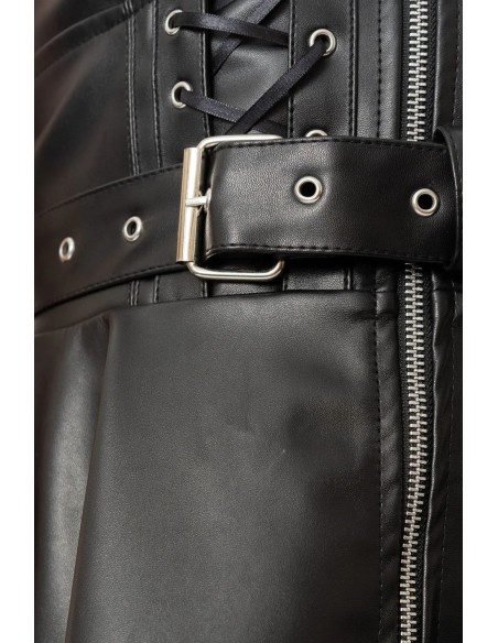 Ravina Faux Leather Dress - Heartless