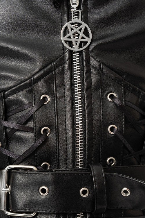 Vestido de Polipiel Ravina - Heartless