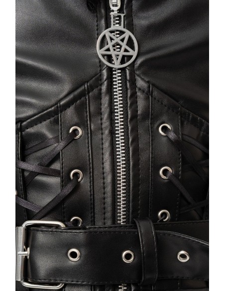 Ravina Faux Leather Dress - Heartless