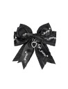 Jirai Letters Hairclip in Black x Black