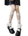 Lace Ballet Corset Socks in Light Beige