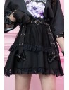 Love Punk Skirt in Black - ACDC RAG