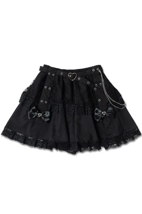 Falda Love Punk en Negro - ACDC RAG