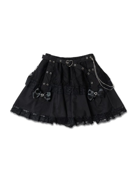 Love Punk Skirt in Black - ACDC RAG